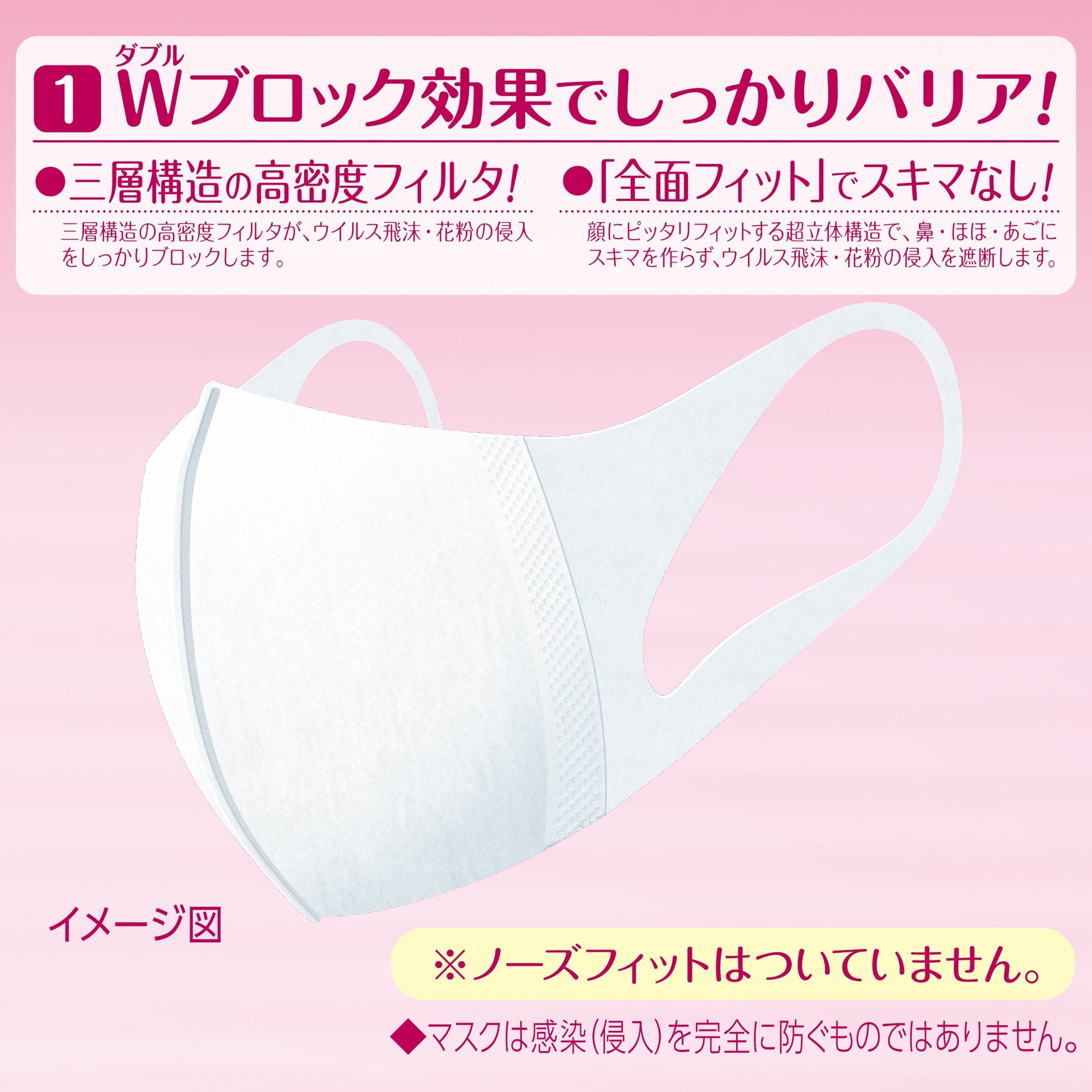 超立体マスク スタンダード 小さめ　30枚