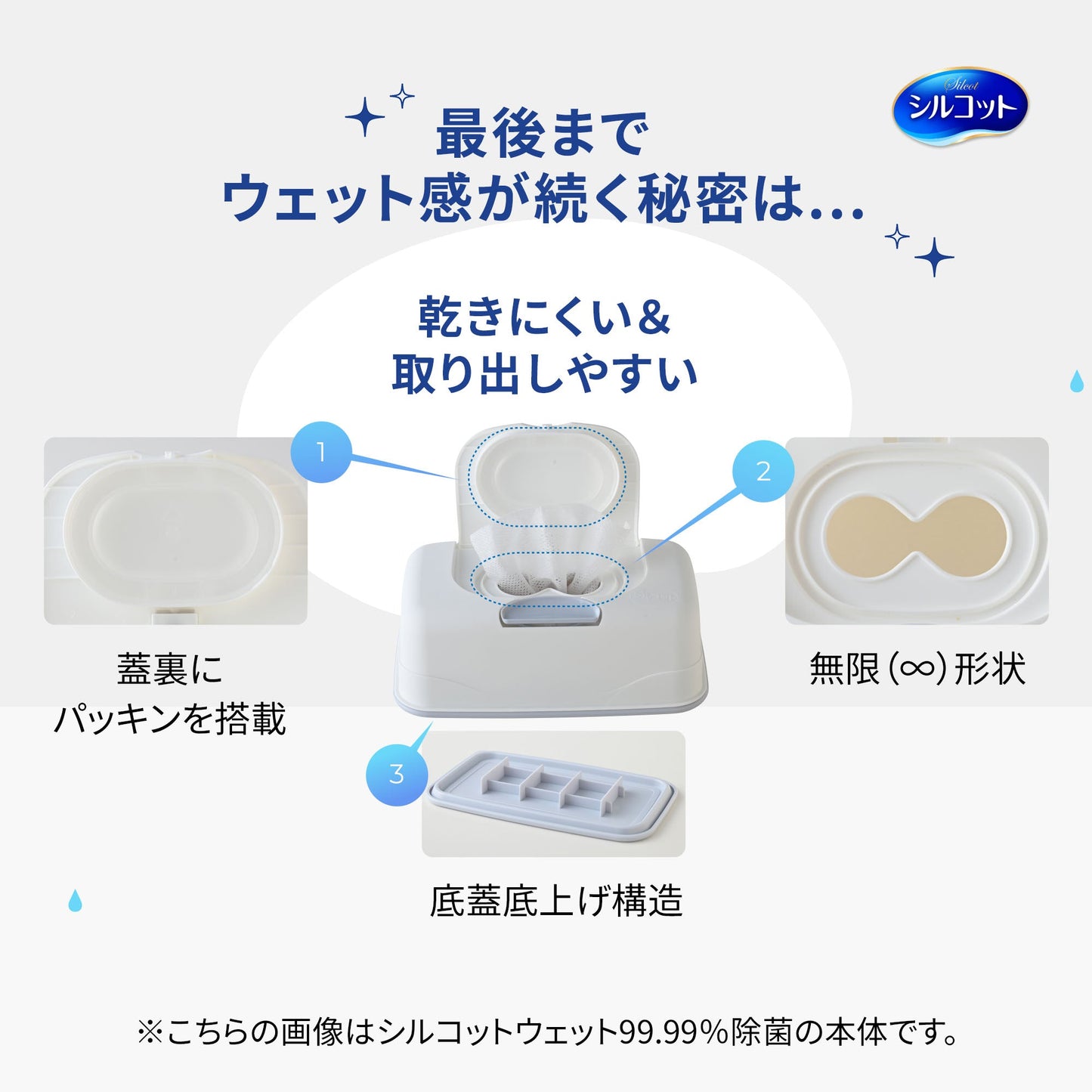 シルコット 99.99%除菌ウェットティッシュ 詰替 40枚×8個