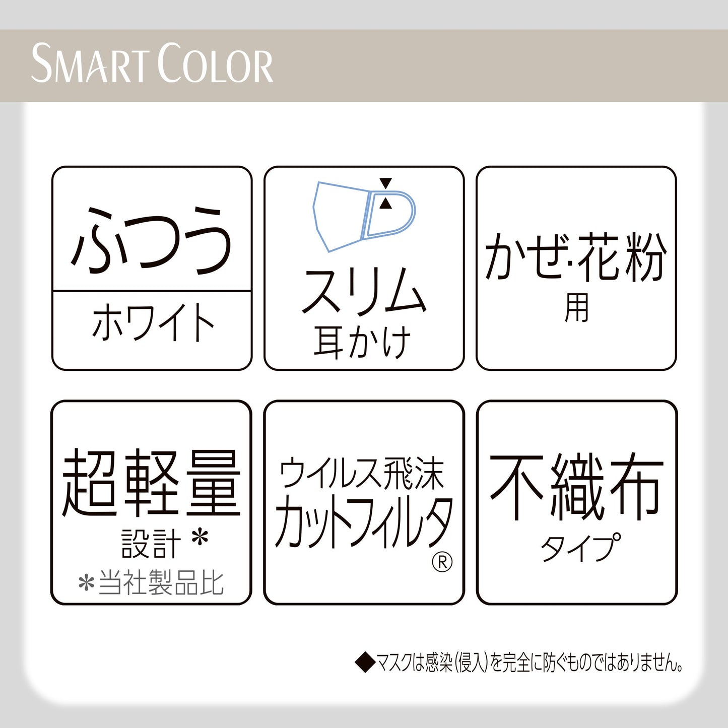 超快適マスク SMART COLOR パールホワイト ふつう 7枚