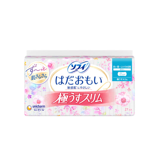 ソフィ はだおもい 極うすスリム 多い昼～ふつうの日用 羽なし 21cm 27コ入
