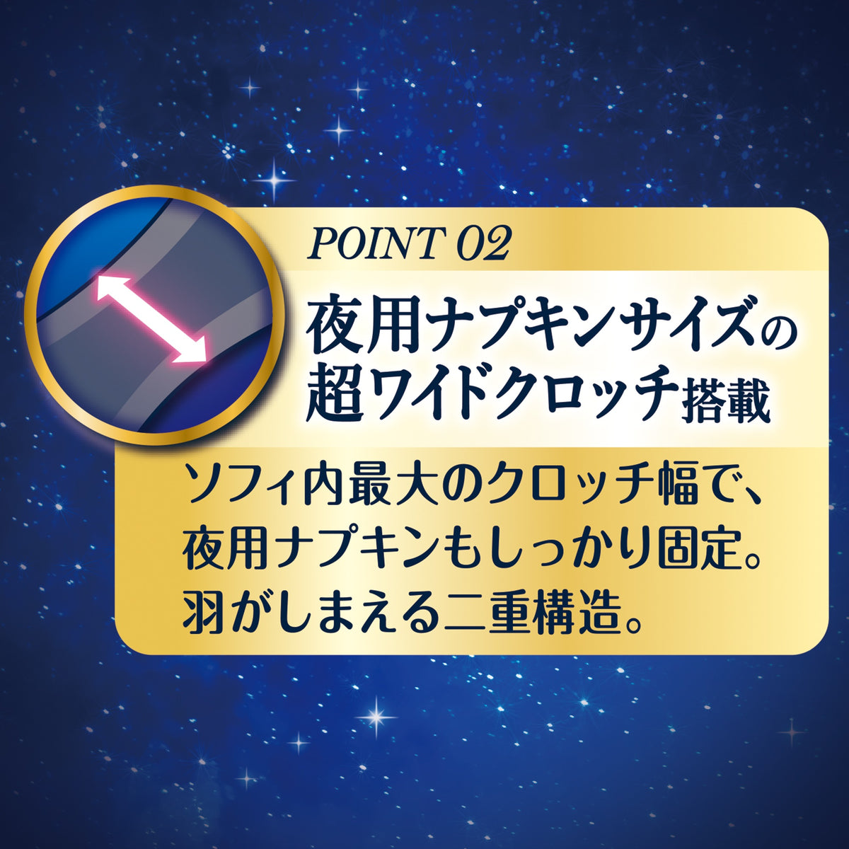 ソフィ 超熟睡 密着フィットショーツ ブルーグレー Ｍサイズ