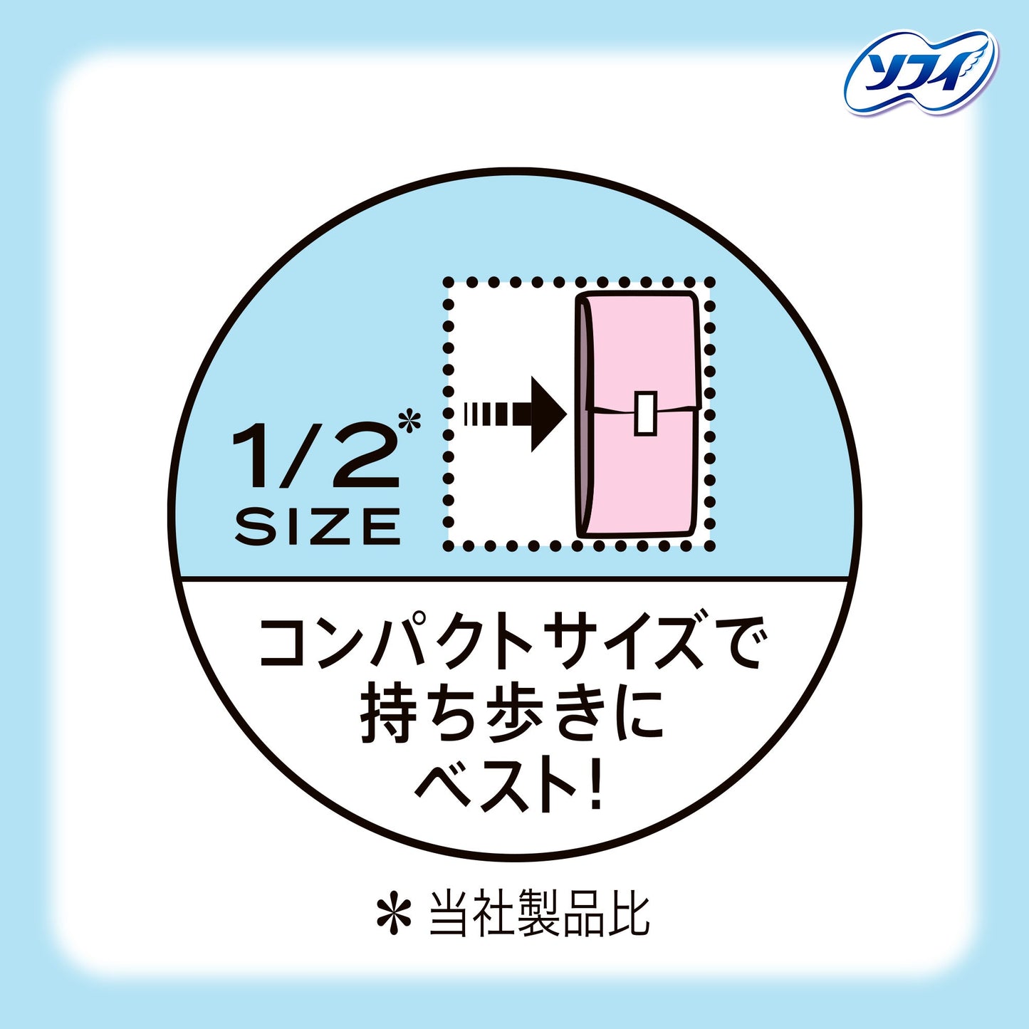 センターイン コンパクト 1/2 多い夜用 無香料 羽つき 30.5cm 12コ入