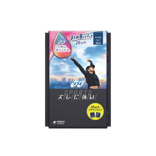 ソフィ SPORTS(スポーツ) 多い夜用 羽つき 30cm 26コ入（まとめ買いパック）