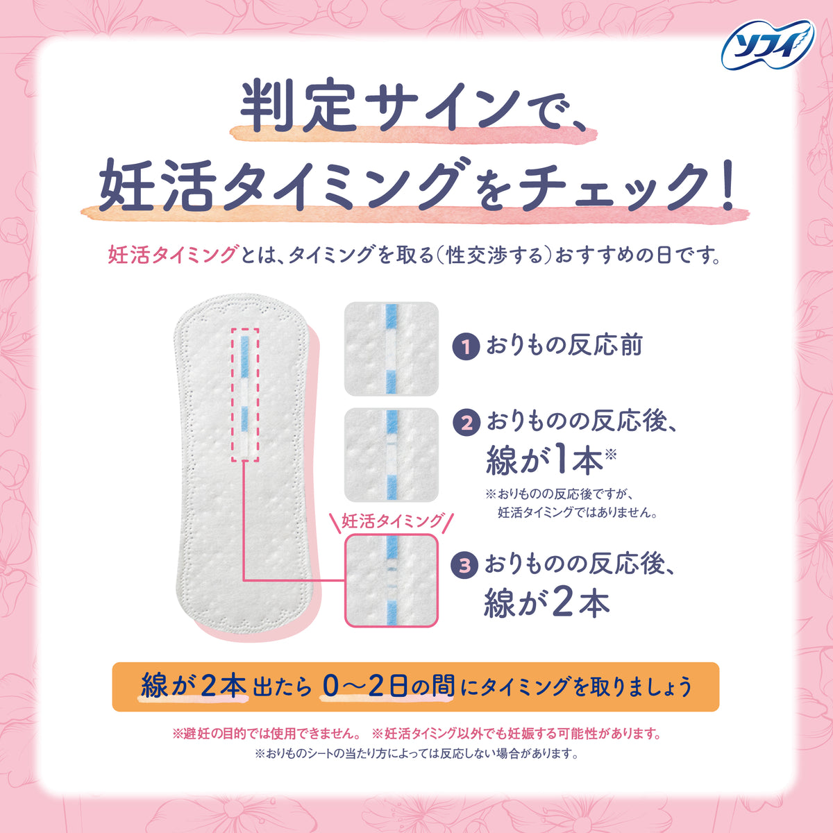 ソフィ 妊活タイミングをチェックできるおりものシート 5コ入