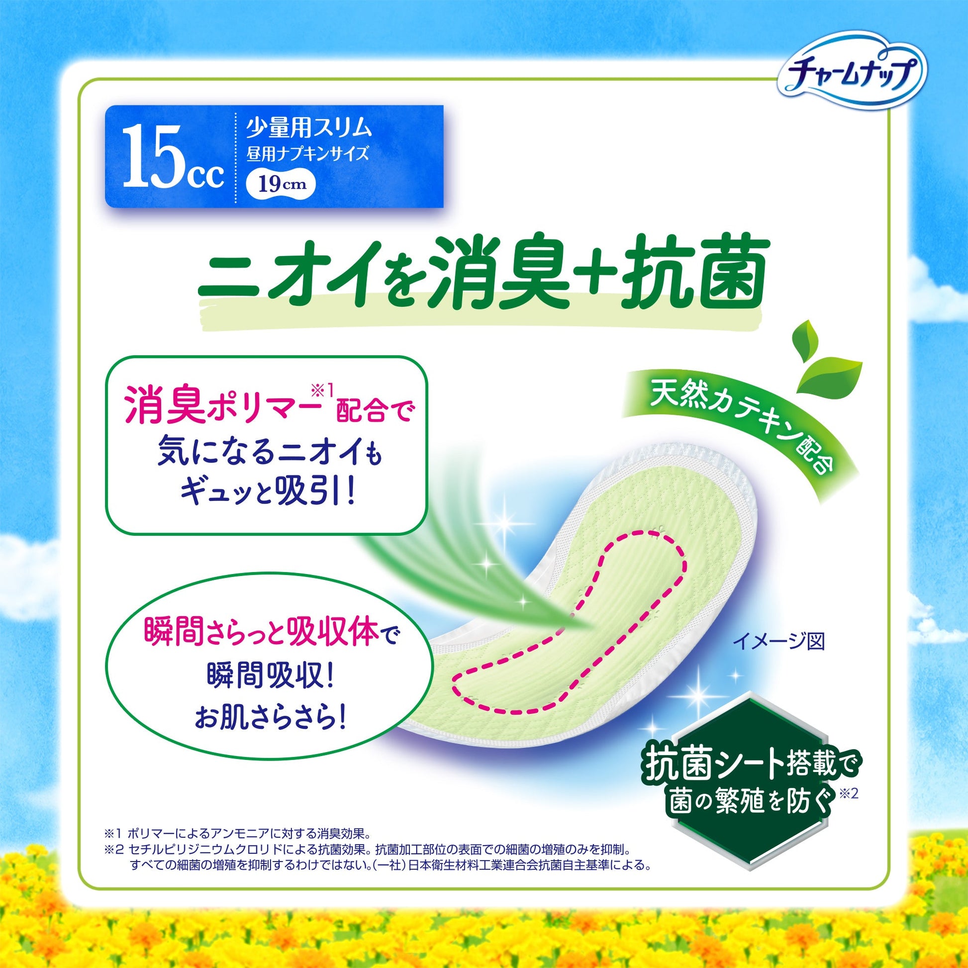 チャームナップ吸水さらフィ少量用消臭 60枚