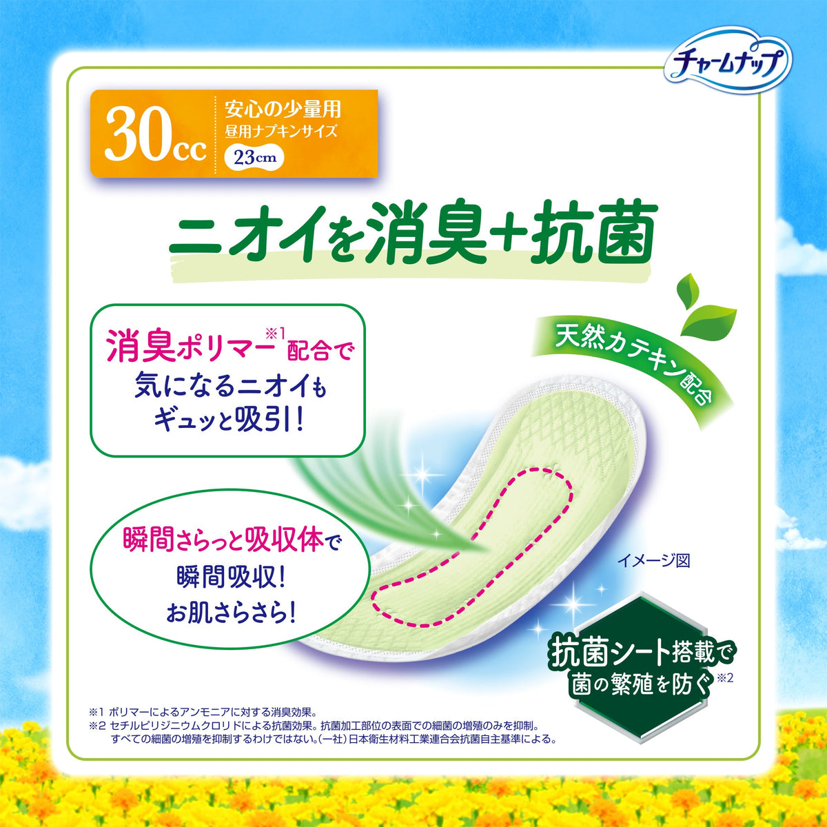 チャームナップ安心の少量用消臭タイプ 40枚