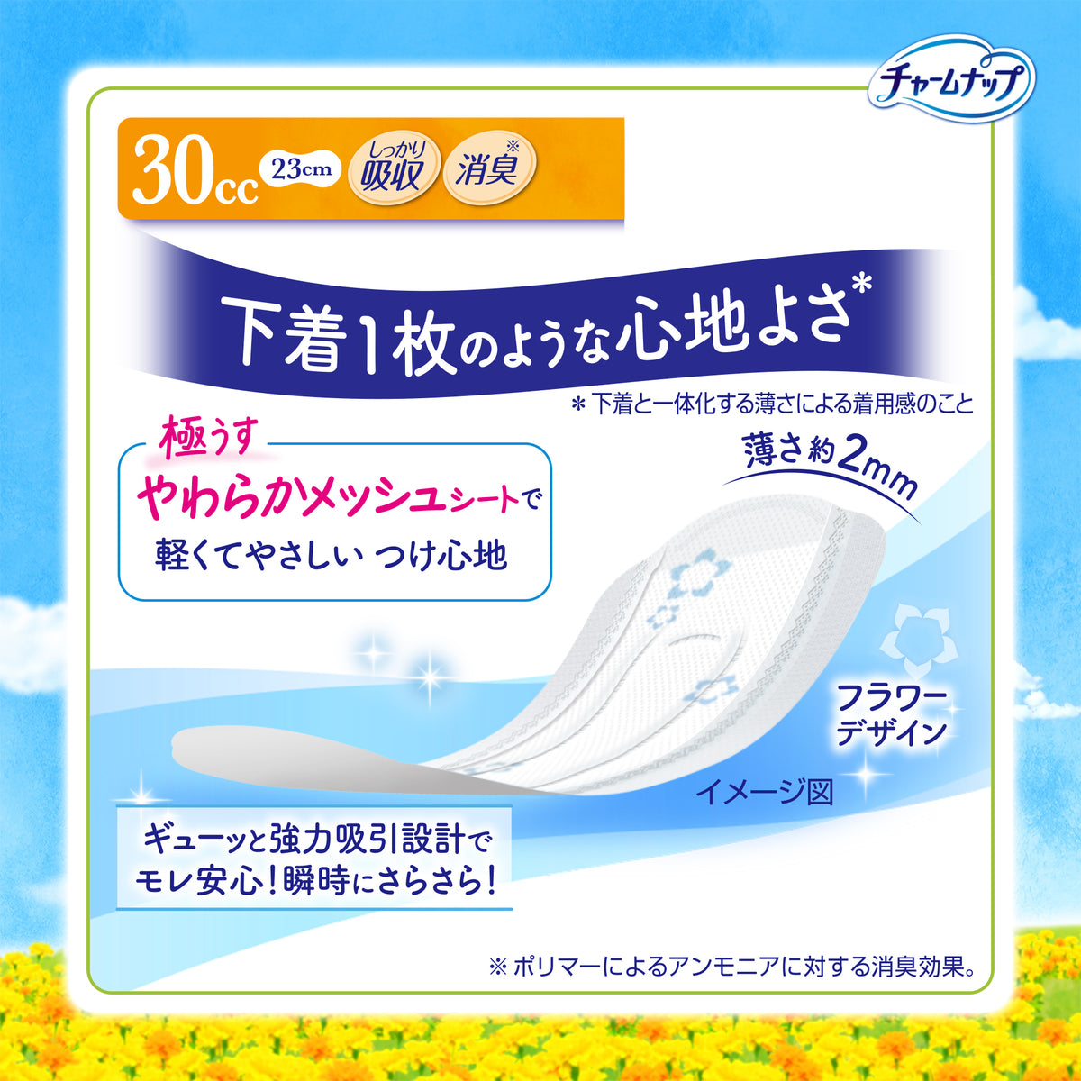 チャームナップ極うすスリム30cc20枚